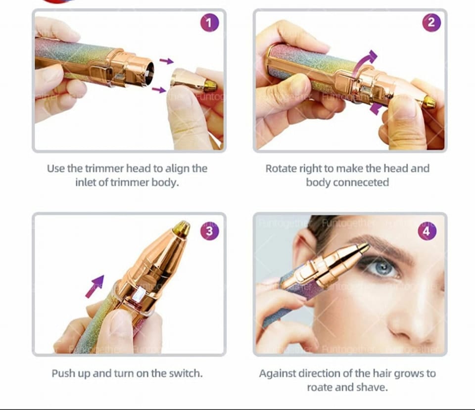 Eyebrow Trimmer Facial Hair Remover for Women