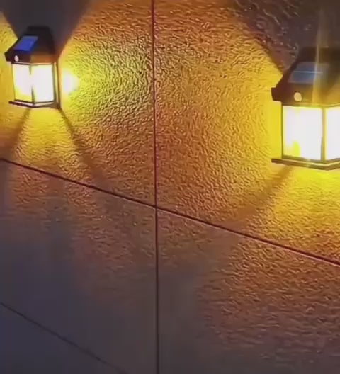 Solar Charge Motion Sensor Waterproof Wall Lamp 888
( Big Size )