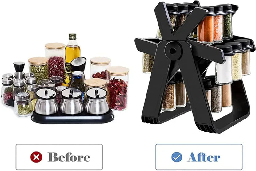 (0) 360° Rotating Ferris Wheel Spice Rack